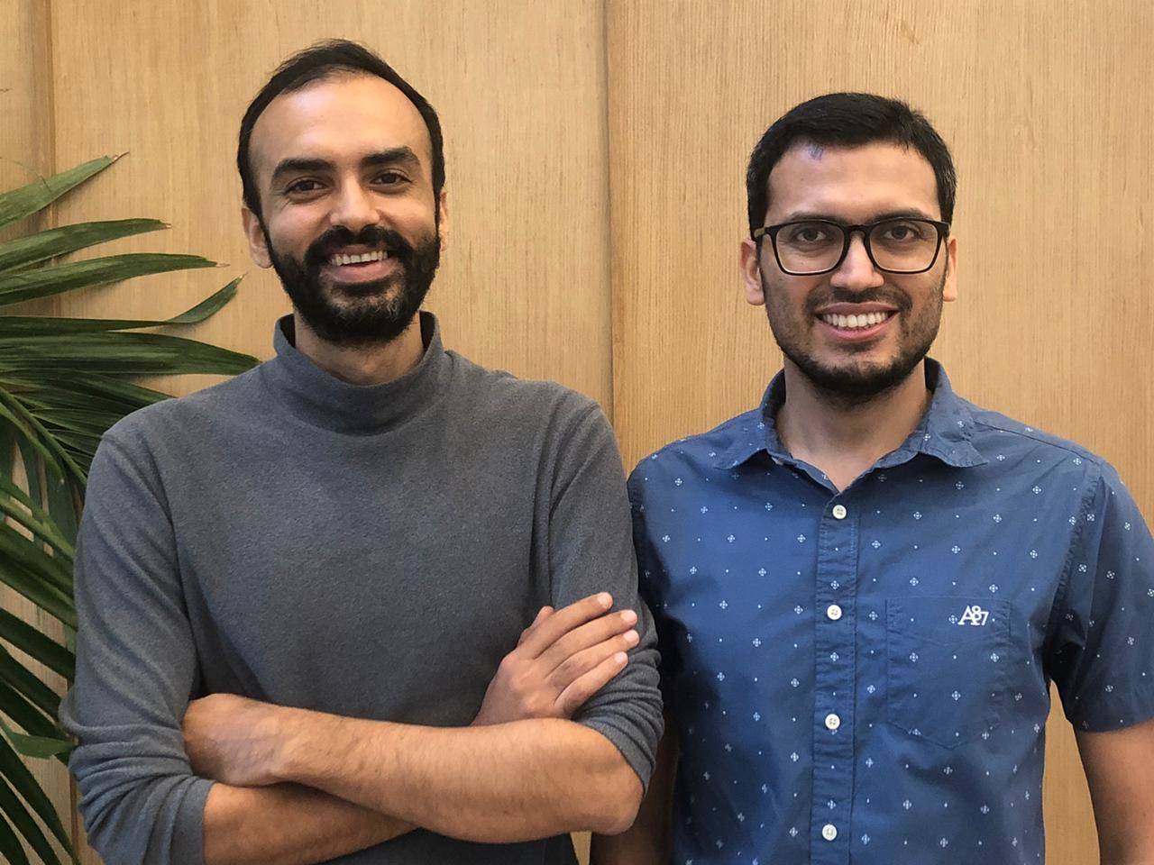 Plum co-founders Saurabh Arora and Abhishek Poddar